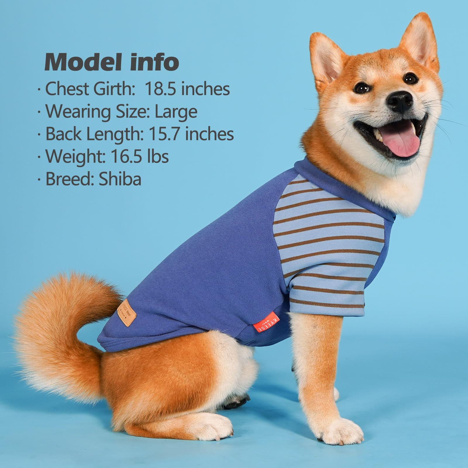 KYEESE 2 Pack Soft Fleece Dog Sweaters for Medium & Large Dogs - Warm Stretchy Dog Coats & Sweatshirts for Winter, Outdoor Walks and Indoor Comfort