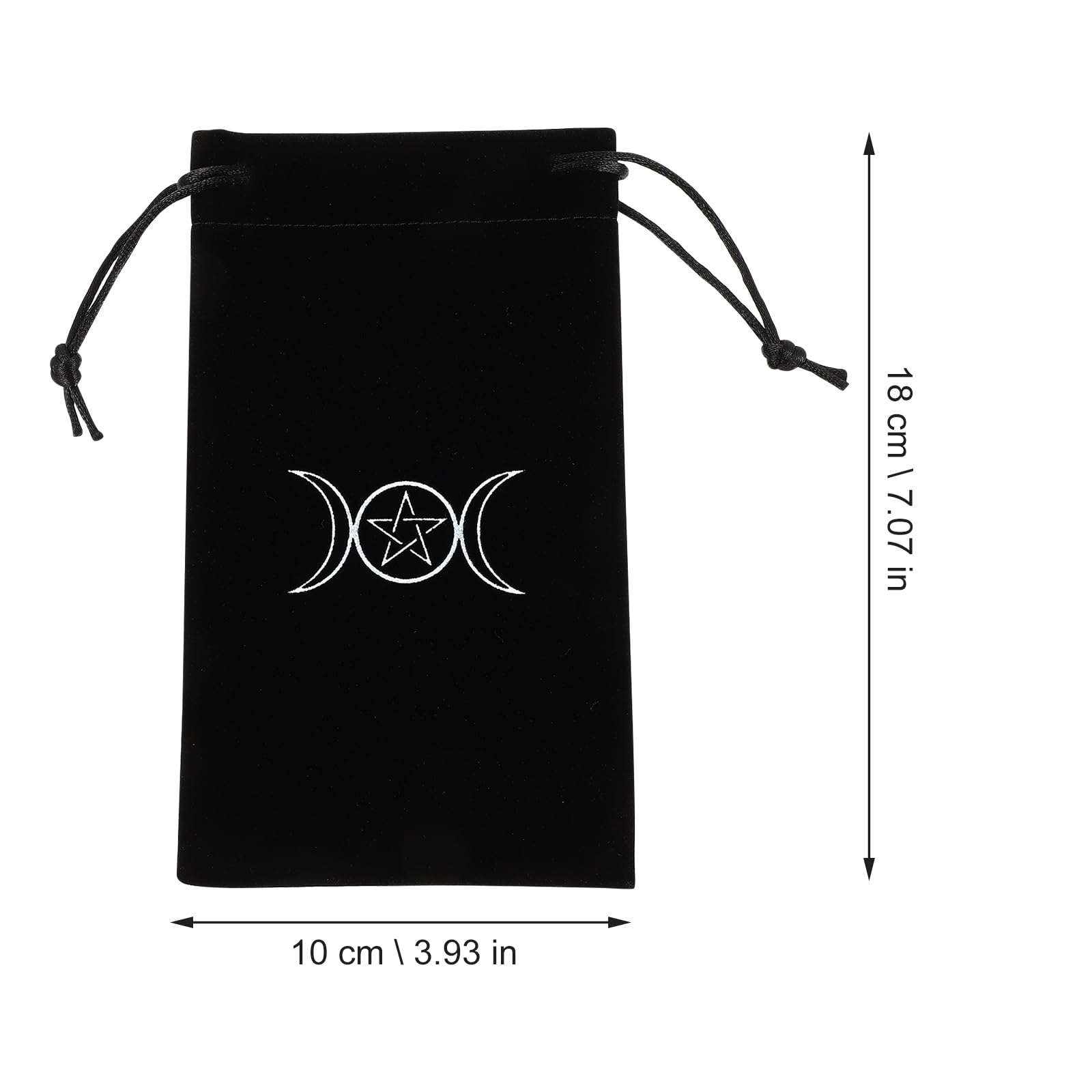 2-Piece Tarot Card Drawstring Pouch Set - Organize Tarot Cards, Jewelry, Dice & Small Items | Perfect for Tarot Readers, Wiccan Supplies, Crystal Storage & Travel Accessories
