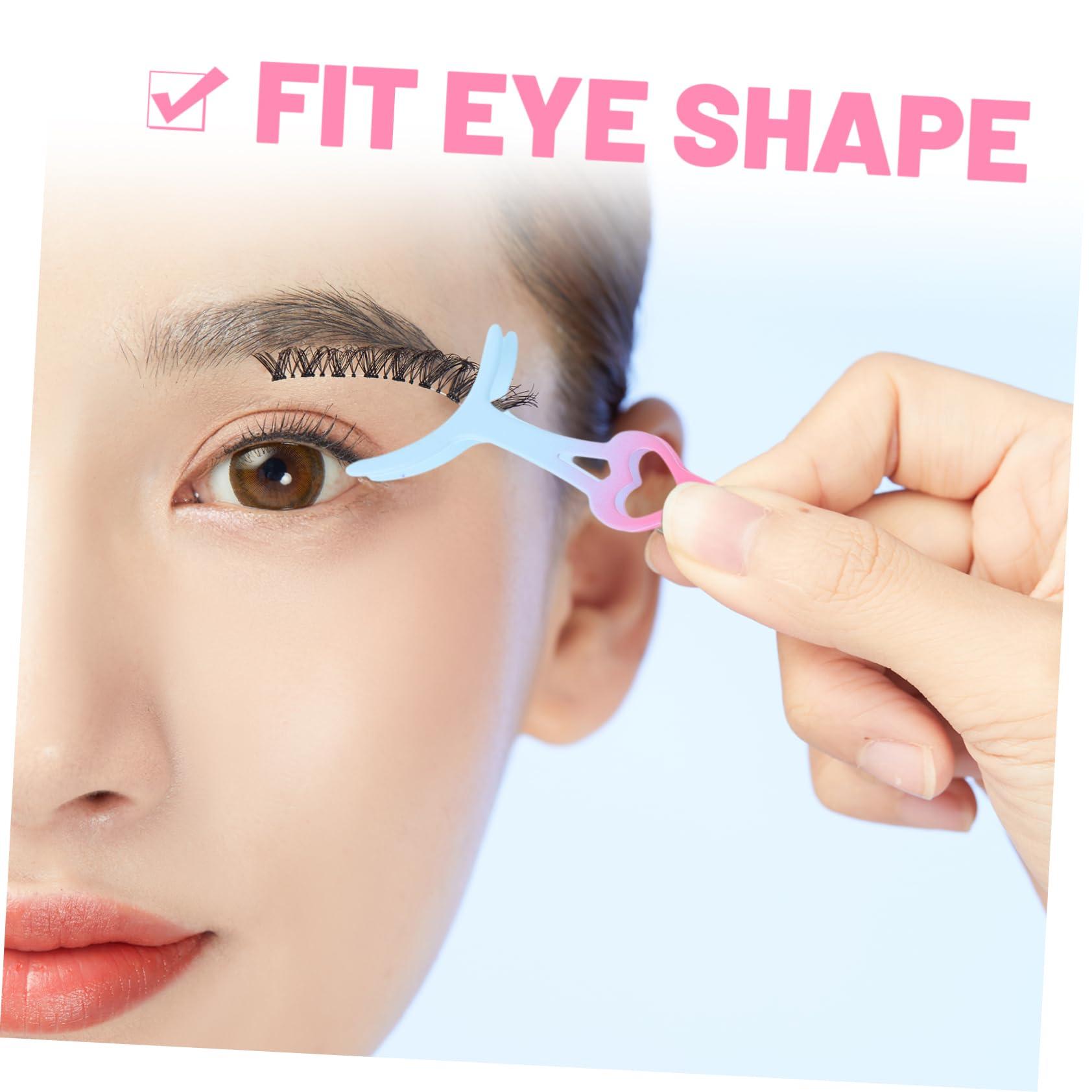 NOLITOY Professional Metal Eyelash Clamp Tweezer with Comb - Precise Lash Curler for Perfect Eyelash Curling - Beauty Tools for Women & Makeup Artists - Ideal for Salon, Home Use & Travel Makeup Kit