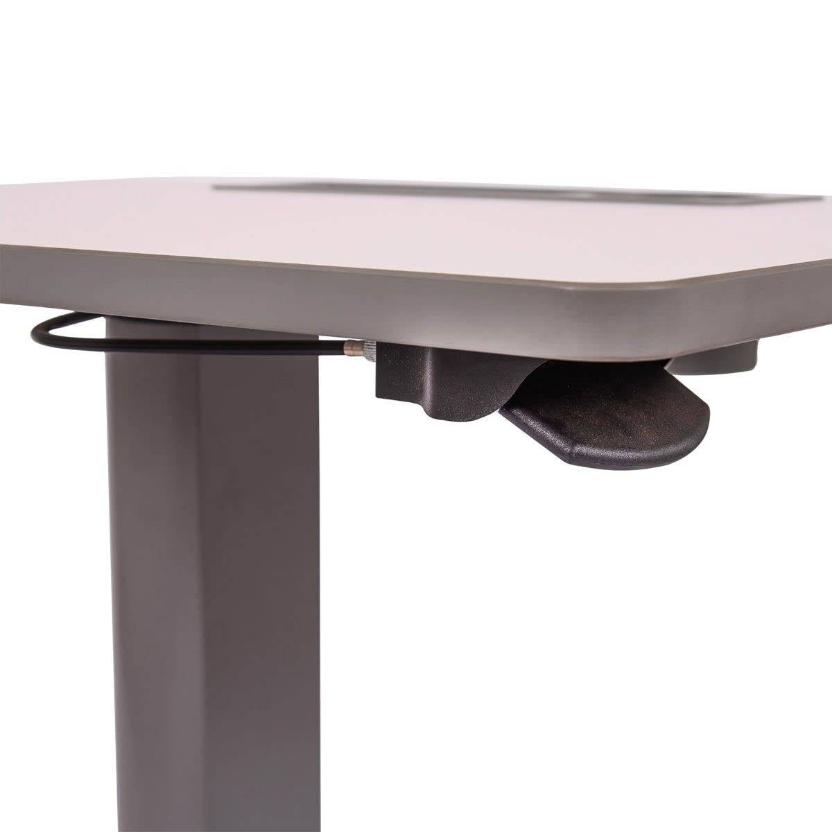 Adjustable Height Rolling Standing Desk with Pneumatic Lift for Students & Classrooms - Gray | Perfect for Home Office, Study & Workspace Ergonomics