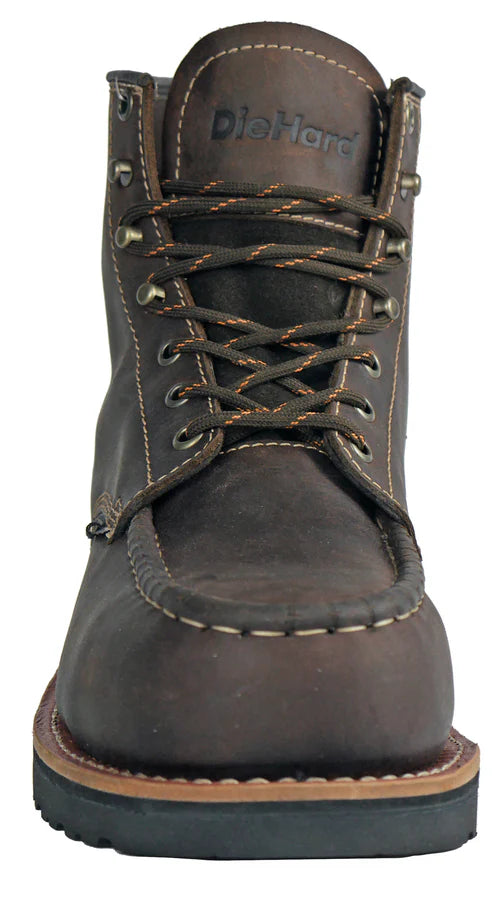 Monte Dark Brown Composite Toe Work Boots - Lightweight Safety Shoes for Men & Women - Perfect for Construction, Warehouse & Outdoor Work