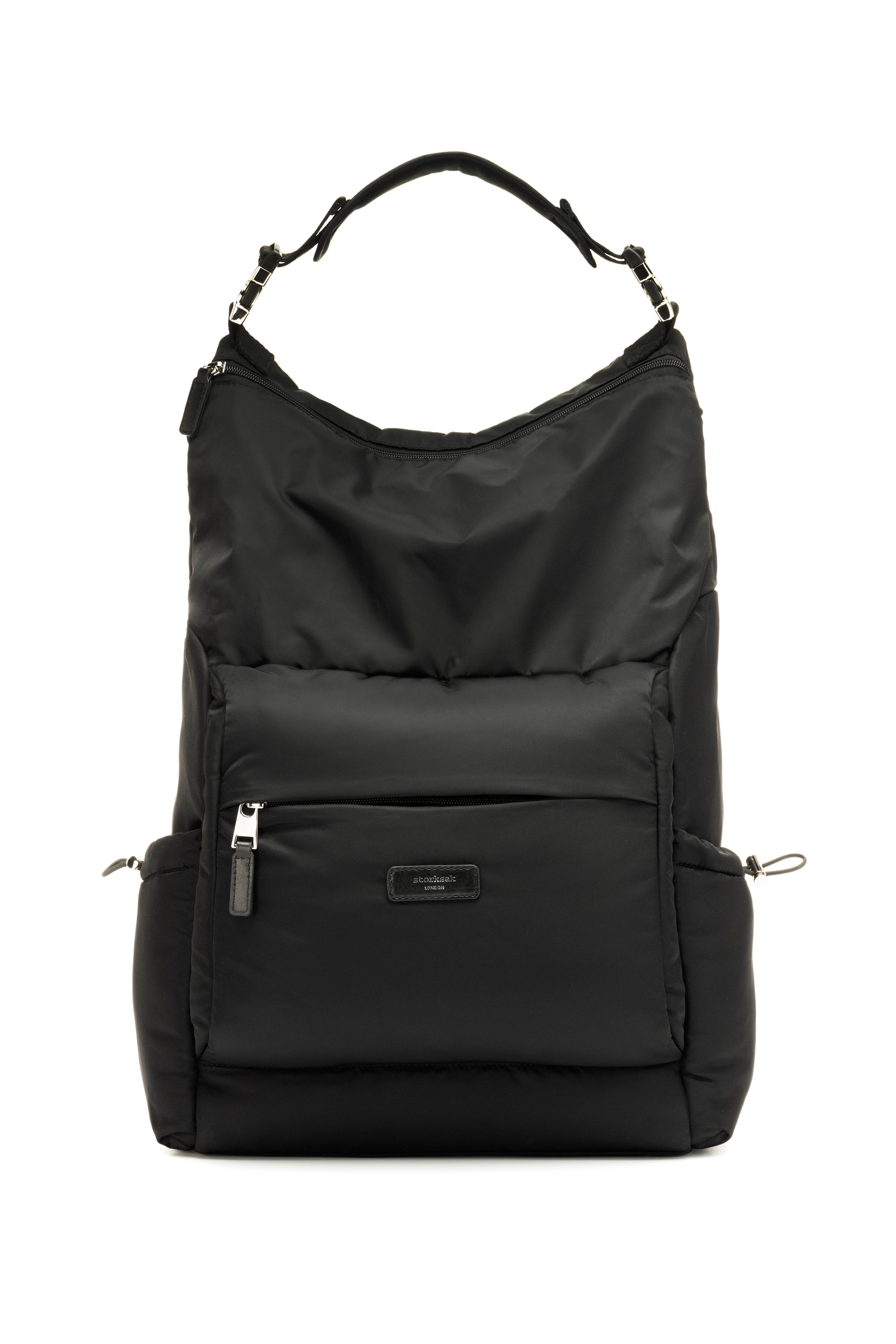 Storksak Eco Skye Backpack - Black | Sustainable Diaper Bag for Moms | Perfect for Travel, Work & Everyday Use