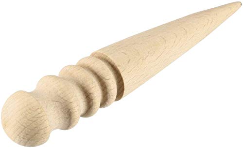 Utoolmart Polished Round Wood Bar - Leather Edge Polishing Tool for Smooth Wood Edges | Leather Craft Grinder for Processing | Perfect for Leatherworking, DIY Projects & Professional Leather Crafting (1PC Round Bar)