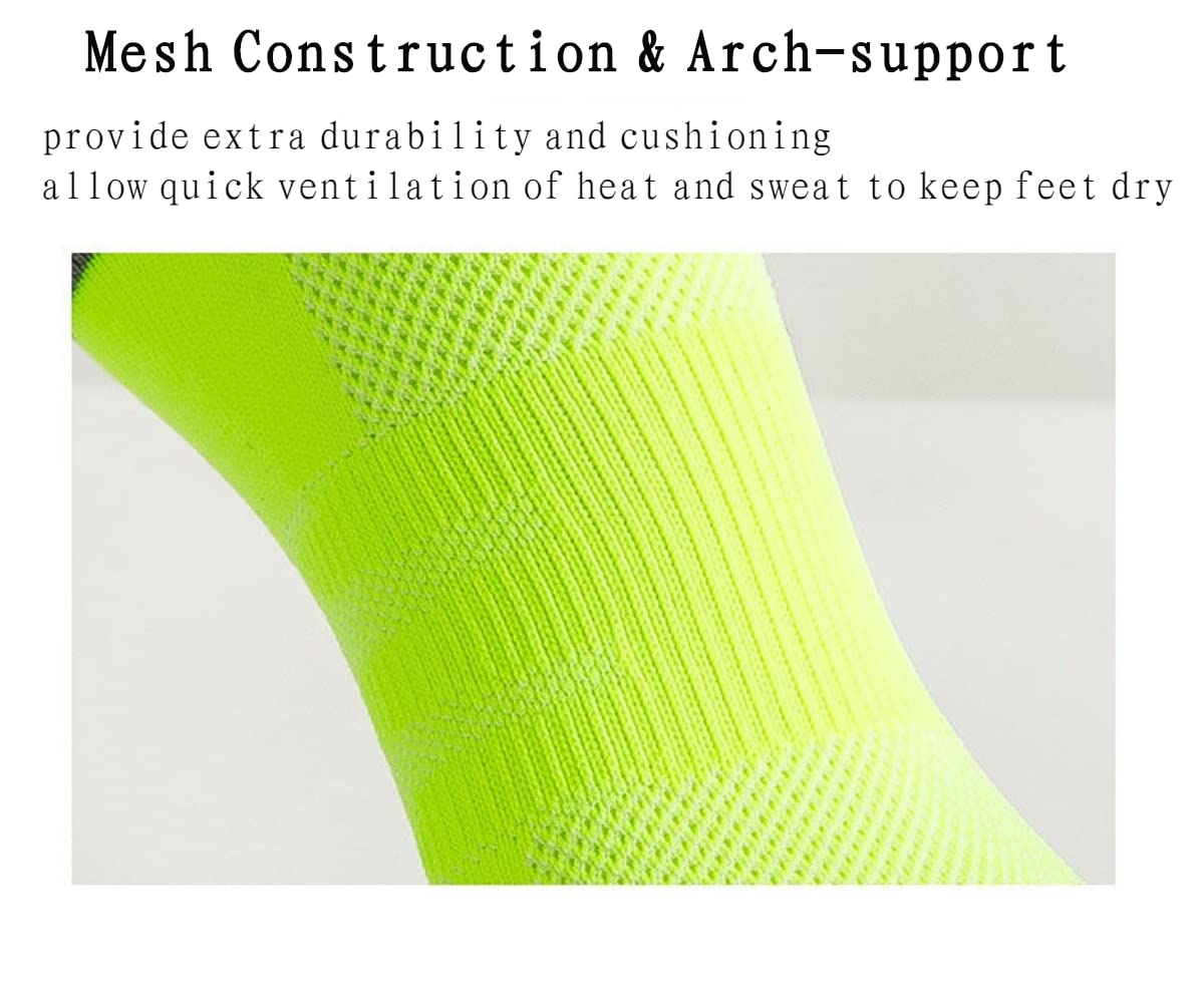 6 Pairs Women's Athletic Running Socks - Breathable Cushioned No Show Ankle Socks for Workout, Sports & Gym - Perfect for Running, Yoga & Daily Wear