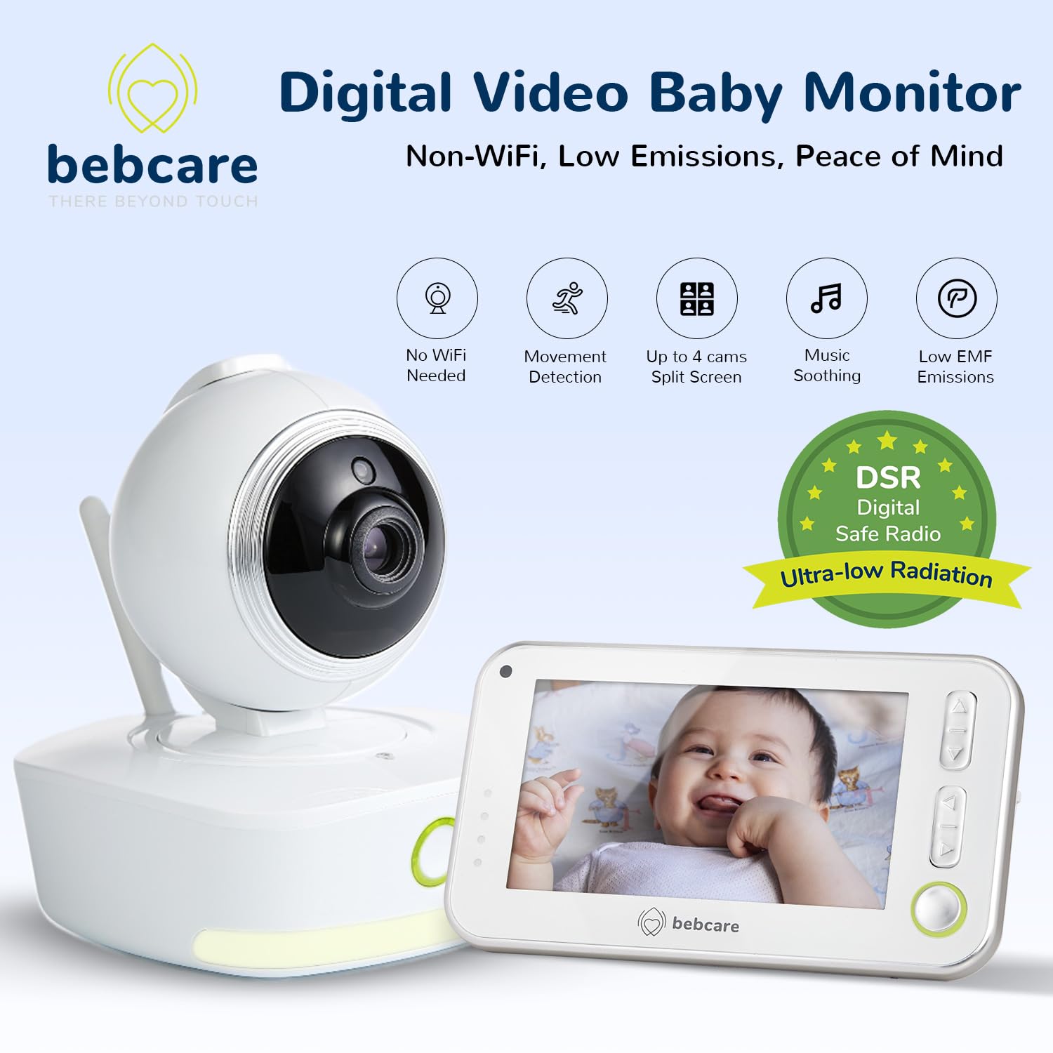Bebcare Motion Smart Video Baby Monitor with 4.3