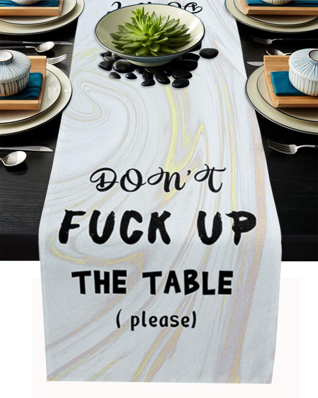120-Inch Vintage Farmhouse Table Runner with Board Textures - Decorative Cover for Dining, Coffee Tables, Weddings & Holiday Parties | Perfect for Rustic, Boho & Farmhouse Decor