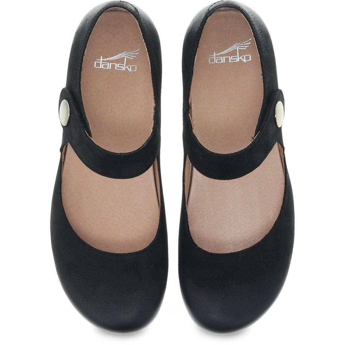 DANSKO BEATRICE Black Burnished Nubuck Leather Clogs - Comfortable Slip-On Shoes for Women, Nurses & Teachers | Perfect for Work, Walking & All-Day Wear