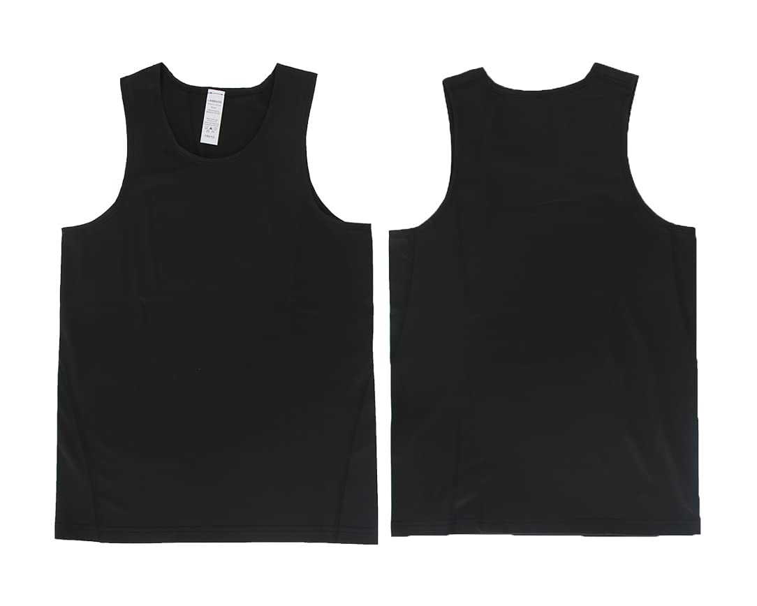 Youth Boys Girls Compression Tank Tops - Moisture Wicking Athletic Sleeveless Shirt for Workout, Sports & Activewear - Breathable Baselayer Vest for Running, Gym, Yoga & Outdoor Activities