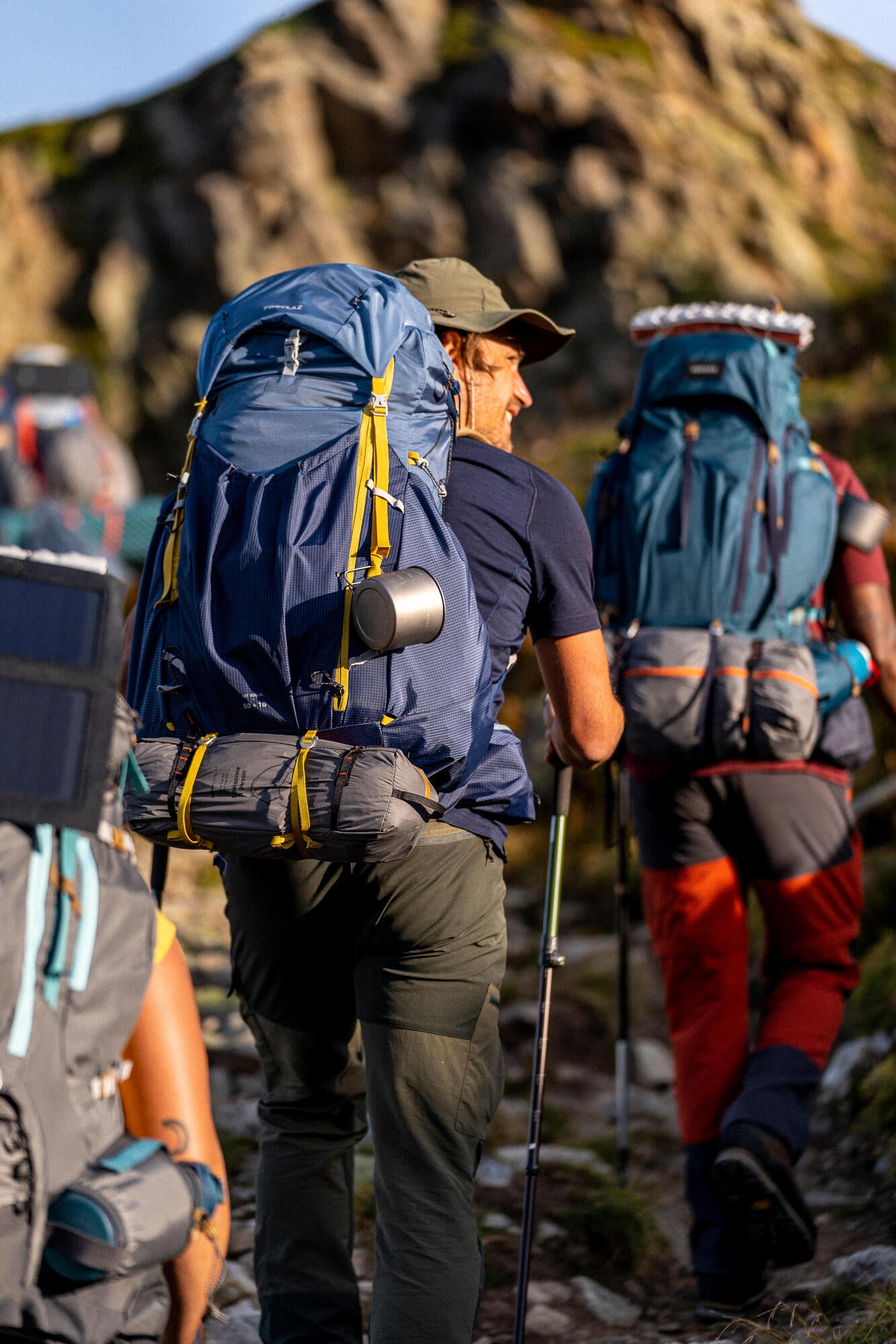 Forclaz Men's MT900 50+10L Ultralight Backpacking Pack - Lightweight Hiking Backpack for Camping, Trekking & Outdoor Adventures