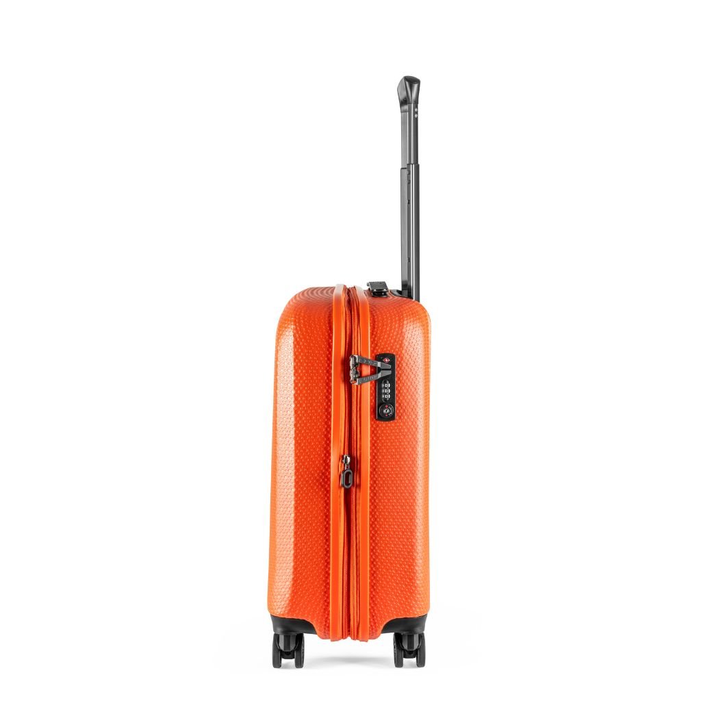 Epic GTO 5.0 55cm Lightweight Carry-On Suitcase in Neon Orange - Perfect for Air Travel & Weekend Getaways