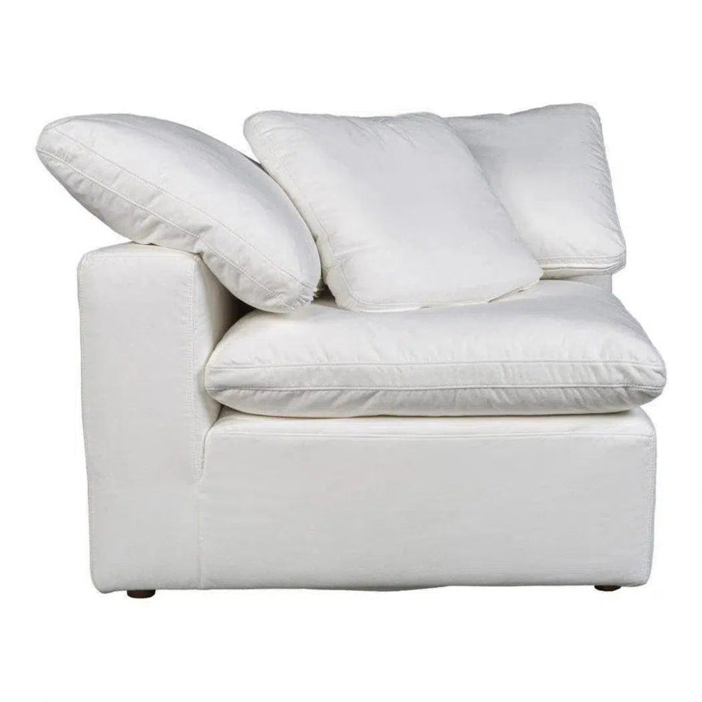 5-Piece Performance Terra White Modular Sectional Sofa Set - Modern Living Room Furniture for Home & Office Comfort