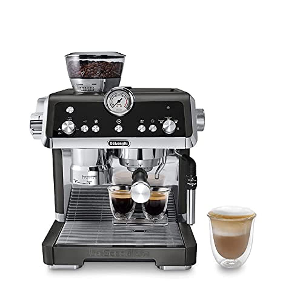 De'Longhi EC9335BK La Specialista Espresso Machine with Built-in Sensor Grinder, Dual Heating System & Advanced Latte Art Technology - Perfect for Home Baristas, Coffee Shops & Office Use (Black)