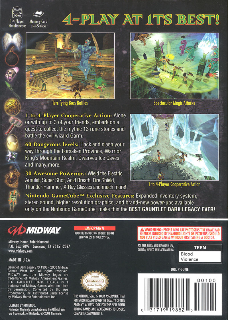 Gauntlet: Dark Legacy - Classic Multiplayer Action RPG Game for PC & Consoles | Perfect for Co-op Gaming Nights & Retro Adventures