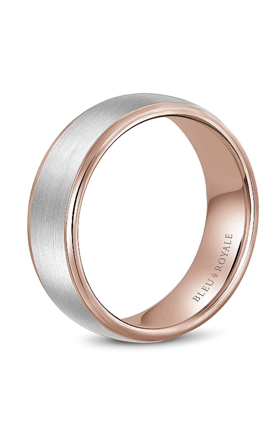 Bleu Royale Men's Wedding Band Ring - 14K White Gold Classic Comfort Fit for Men - Perfect for Weddings, Anniversaries & Special Occasions