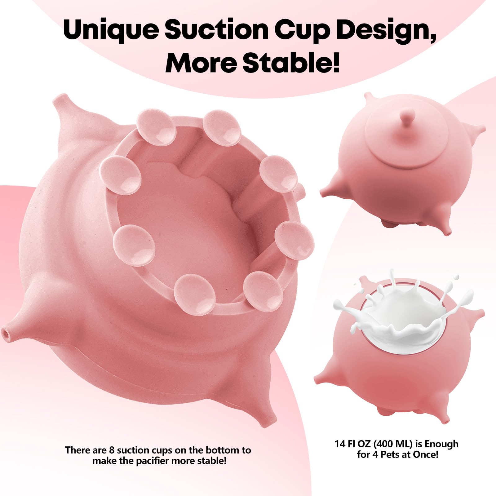2025 New Puppy Feeder with Miracle Nipple - 4 Nipple Accessories for Multiple Puppies, Kittens & Rabbits | Pet Milk Bottle for Newborn Animals | Perfect for Feeding Orphaned Pets at Home or Veterinary Clinics