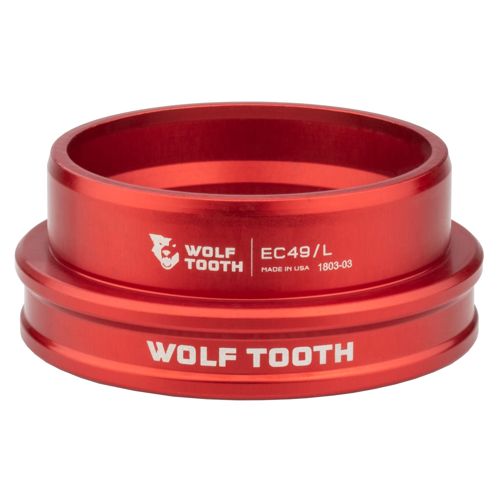 Wolf Tooth Performance External Cup (EC) Headset - Lightweight MTB Bike Headset for Smooth Steering - Perfect for Mountain Biking, Trail Riding & Cycling Adventures