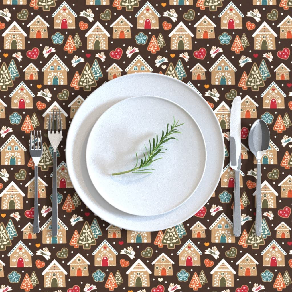Custom Printed Spoonflower Cotton Sateen Tablecloth 70