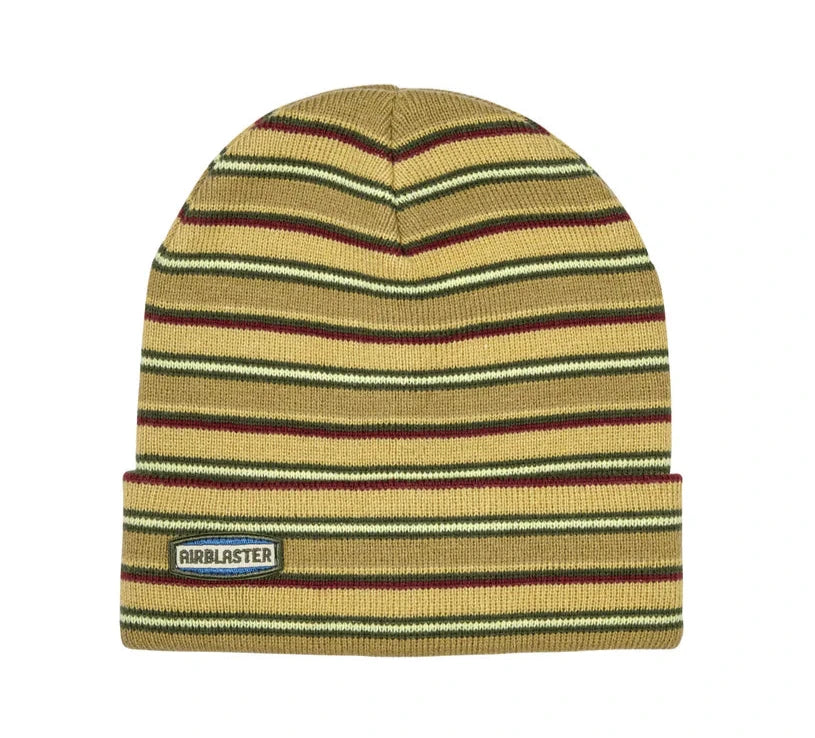 Airblaster Stripe Beanie 2025 - Warm Knitted Winter Hat for Men & Women - Perfect for Skiing, Snowboarding & Outdoor Activities