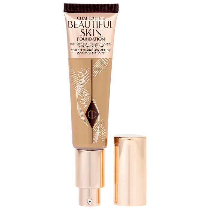 Charlotte Tilbury Beautiful Skin Foundation with Hyaluronic Acid - Hydrating & Smoothing Makeup Base for Flawless Coverage - Perfect for Daily Wear & Special Occasions