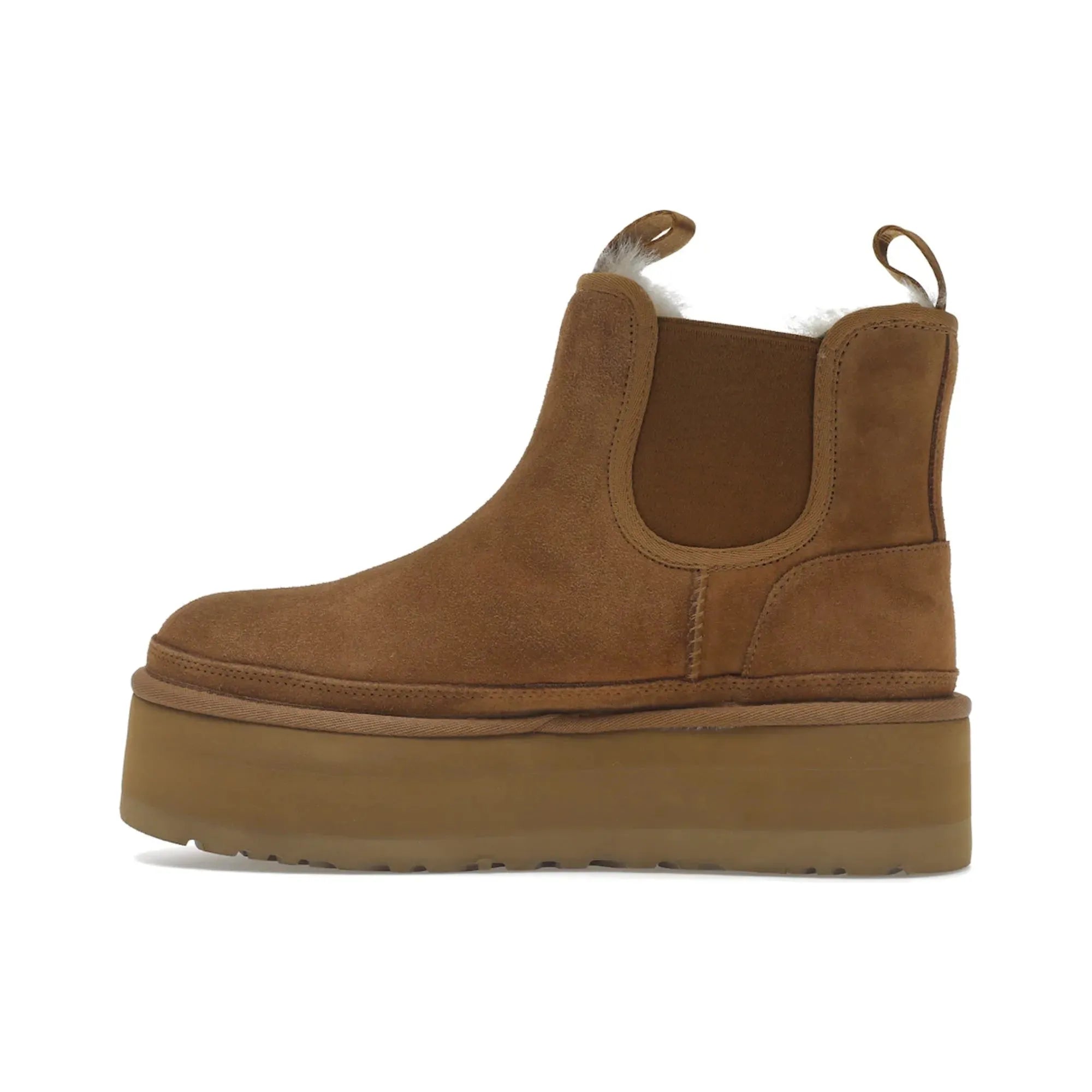 UGG Neumel Platform Chelsea Boots for Women - Chestnut Brown Suede Winter Boots | Comfortable & Stylish for Cold Weather, Outdoor Walking, and Casual Wear