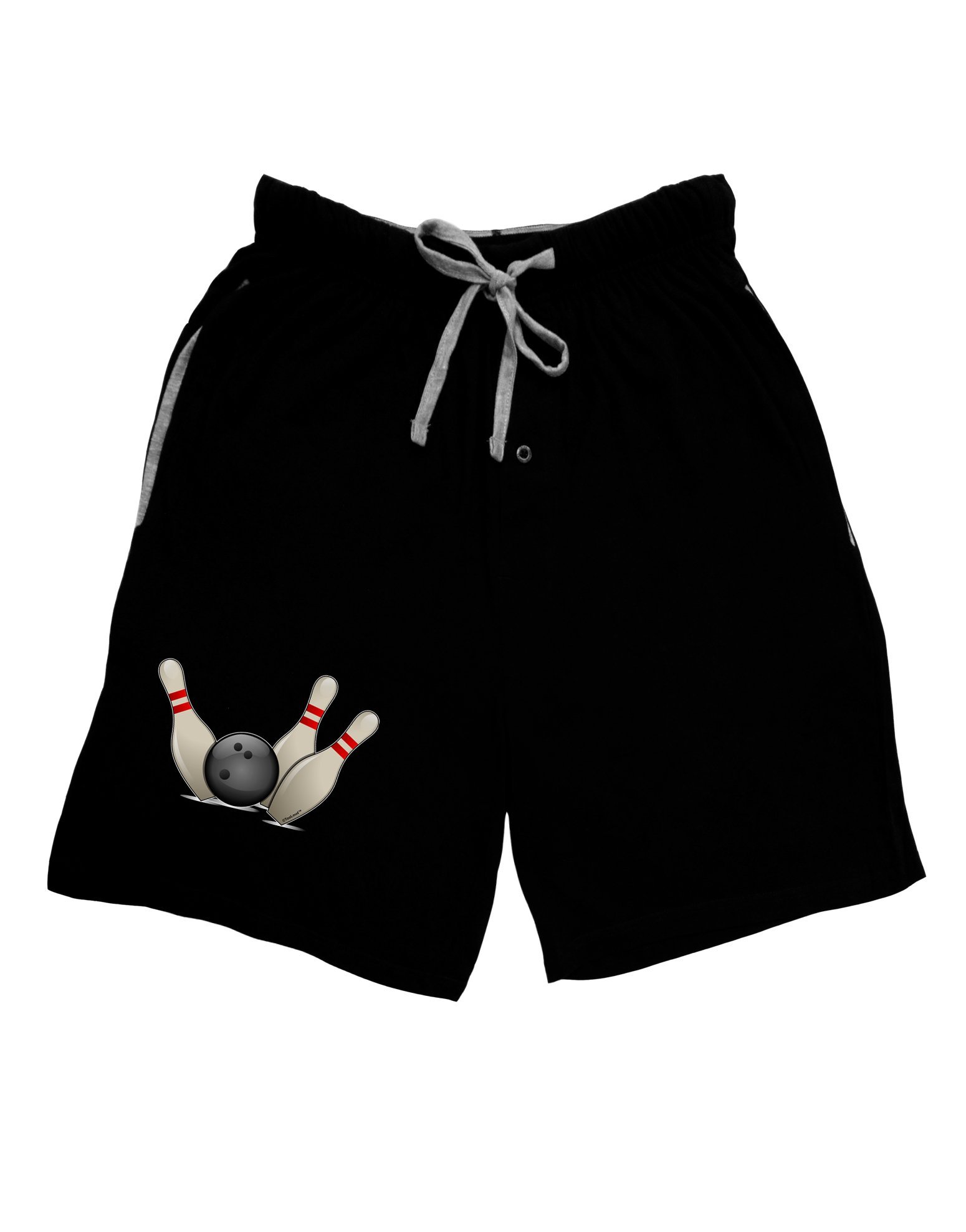 TOOLOUD Bowling Ball with Pins - Adult Lounge Shorts for Men & Women - Comfortable Casual Wear for Bowling Alley, Home Relaxation & Sports Events