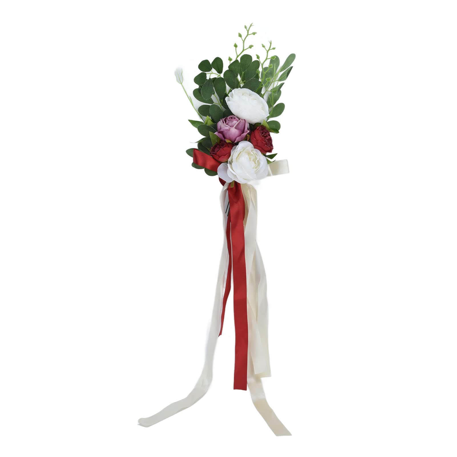 Artificial Wedding Flowers for Chair Decorations - Realistic Silk Floral Arrangements for Wedding Chairs, Photography Props & Bridal Shower Decor - Perfect for Indoor/Outdoor Weddings, Parties & Events