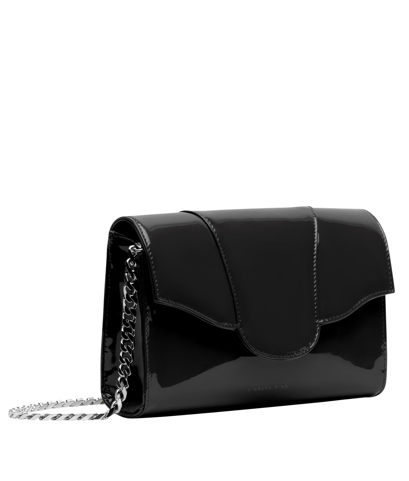 Allie Glossy Clutch Crossbody Bag for Women - Stylish Vegan Leather Purse with Adjustable Strap, Perfect for Parties, Weddings & Evening Events
