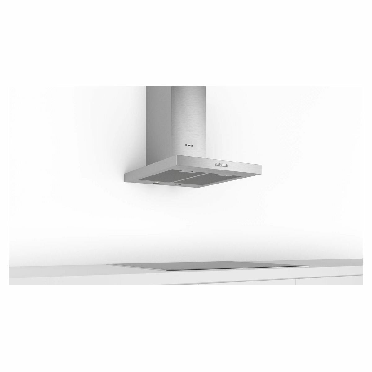 Bosch Serie 2 60cm Stainless Steel Canopy Range Hood DWB65BC50A - Powerful Kitchen Ventilation for Smoke & Odor Removal - Perfect for Modern Home Cooking
