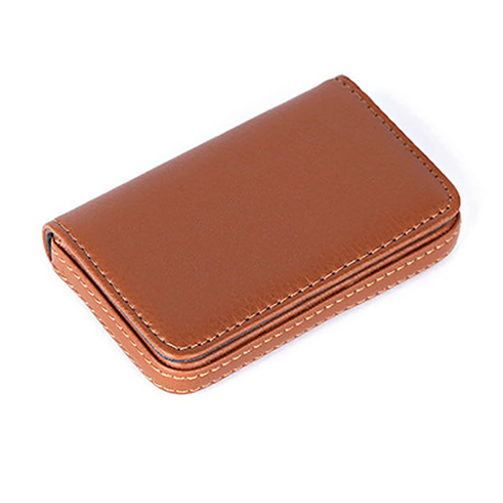 Premium PU Leather Business Card Holder for Men & Women - Elegant Name Card Case with Secure Storage - Perfect for Office, Networking & Professional Meetings
