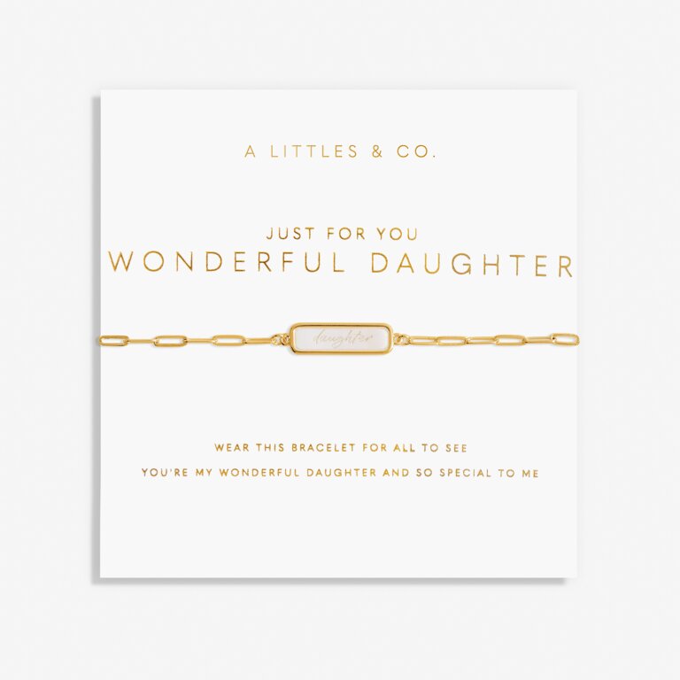 Wonderful Daughter Bracelet - Elegant & Meaningful Gift for Girls, Teens & Women | Perfect for Birthdays, Mother's Day & Special Occasions