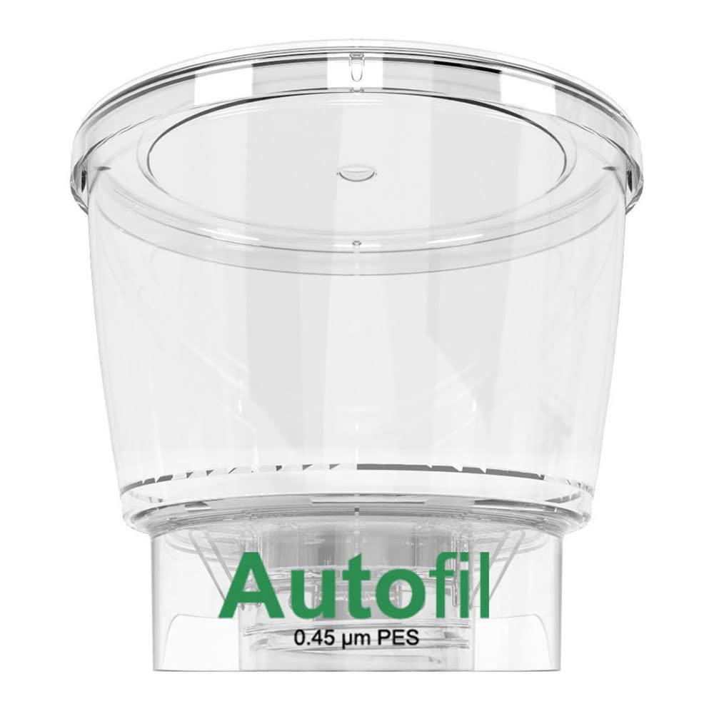 Foxx Life Sciences 1162-RLS Autofill Sterile Disposable Vacuum Bottle Top Filters - 0.45um PES Membrane for Prefiltration & Clarification - 500mL (Pack of 24) - Ideal for Laboratory, Pharmaceutical & Biotechnology Applications