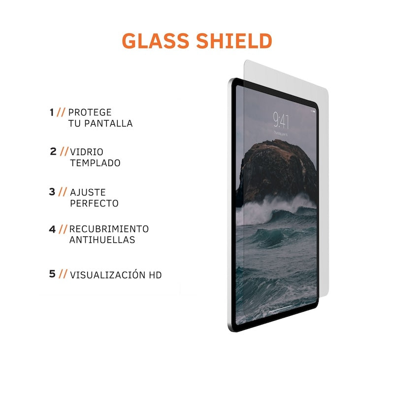 UAG Screen Protector for iPad Air 13 M2 - Tempered Glass, Anti-Scratch & Bubble-Free - Perfect for Work, Travel & Entertainment