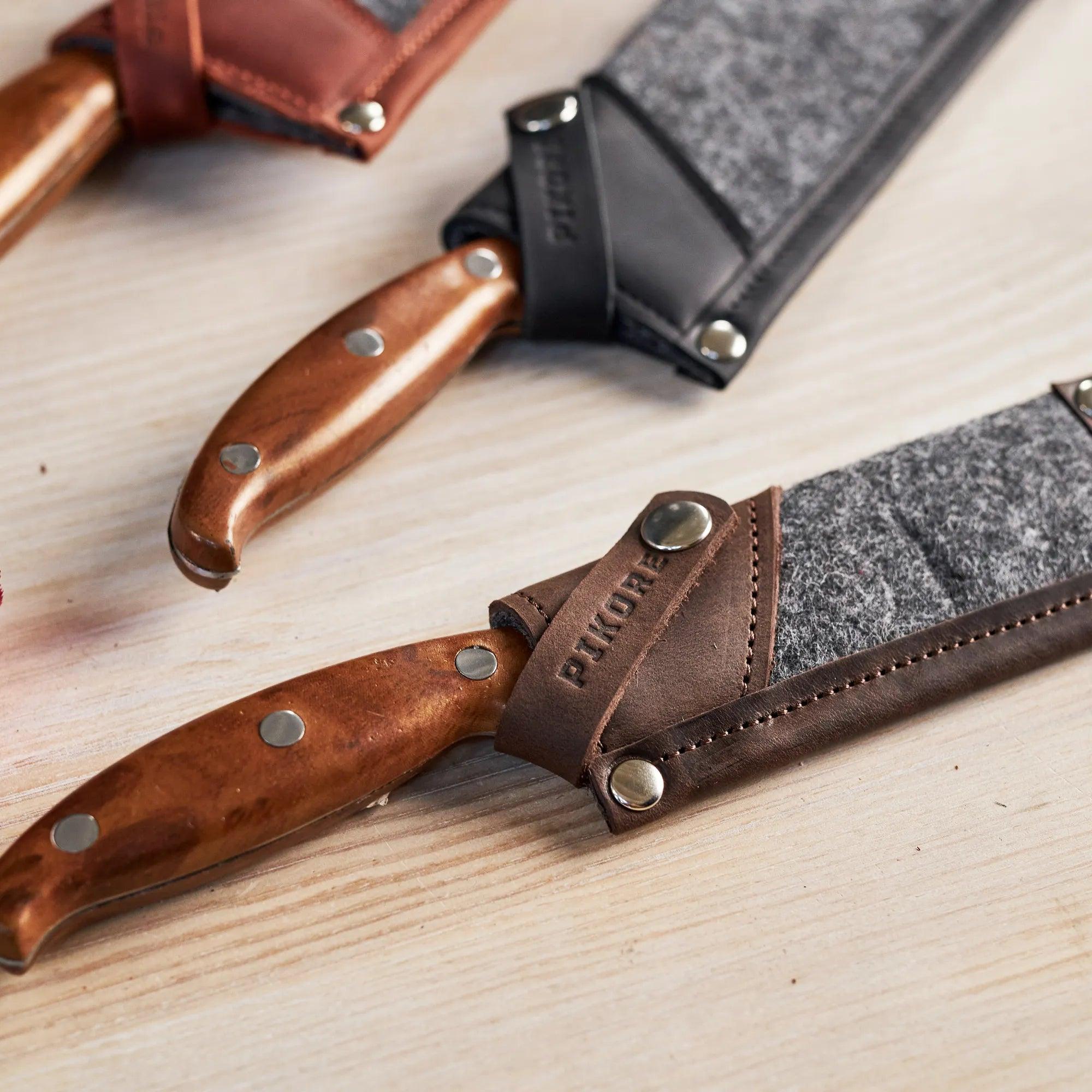 Premium Genuine Leather Knife Cover - Durable & Protective Sheath for Kitchen, Hunting & Outdoor Knives | Perfect for Camping, Cooking & Everyday Use
