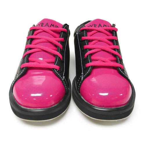 Pyramid Women's Rise Black & Hot Pink Bowling Shoes - Comfortable & Stylish for League Play & Casual Bowling