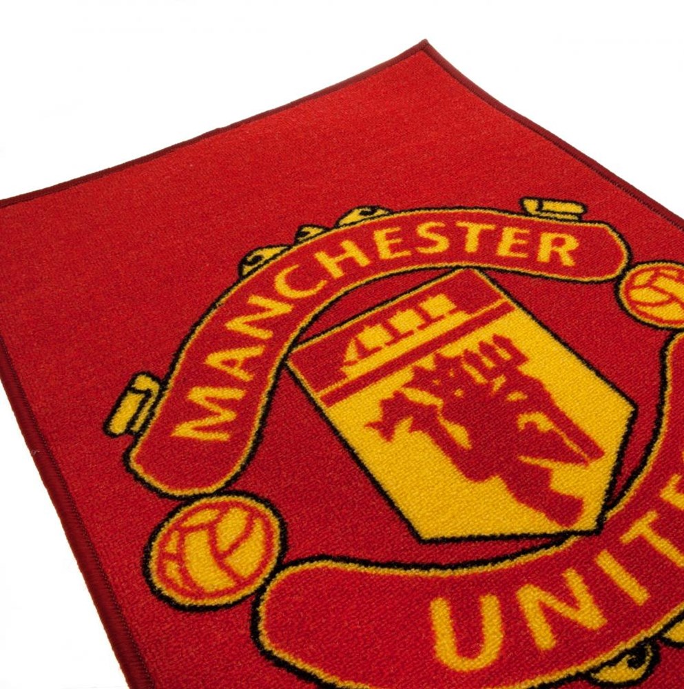 Manchester United Soccer Rug - Official Team Logo Carpet for Fans - Perfect for Bedroom, Living Room & Game Room Decor