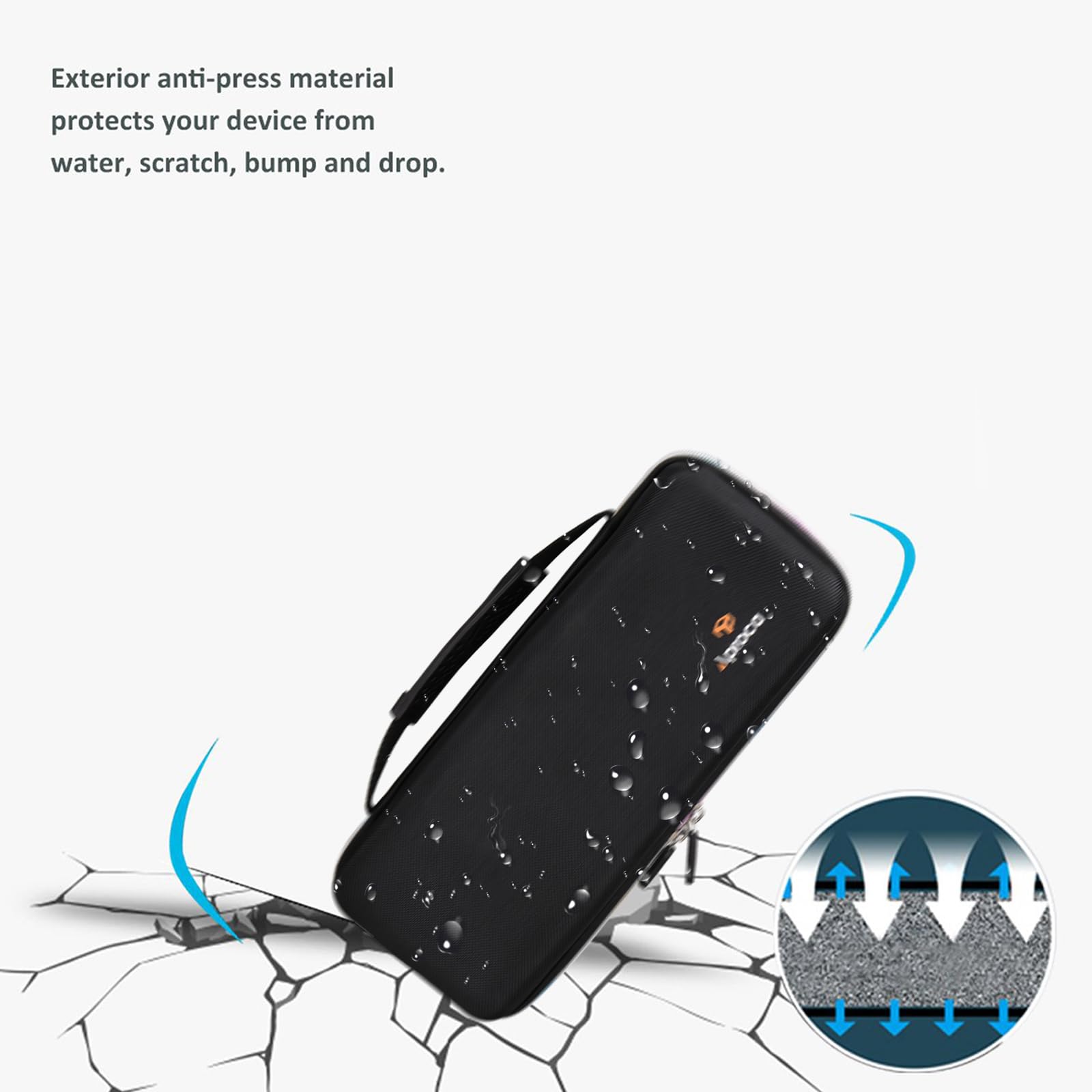 Aproca Hard Storage Travel Case for Hori Nintendo Switch Split Pad Pro Ergonomic Controller - Protective Carrying Case for Gaming Accessories, Perfect for Travel & Home Use