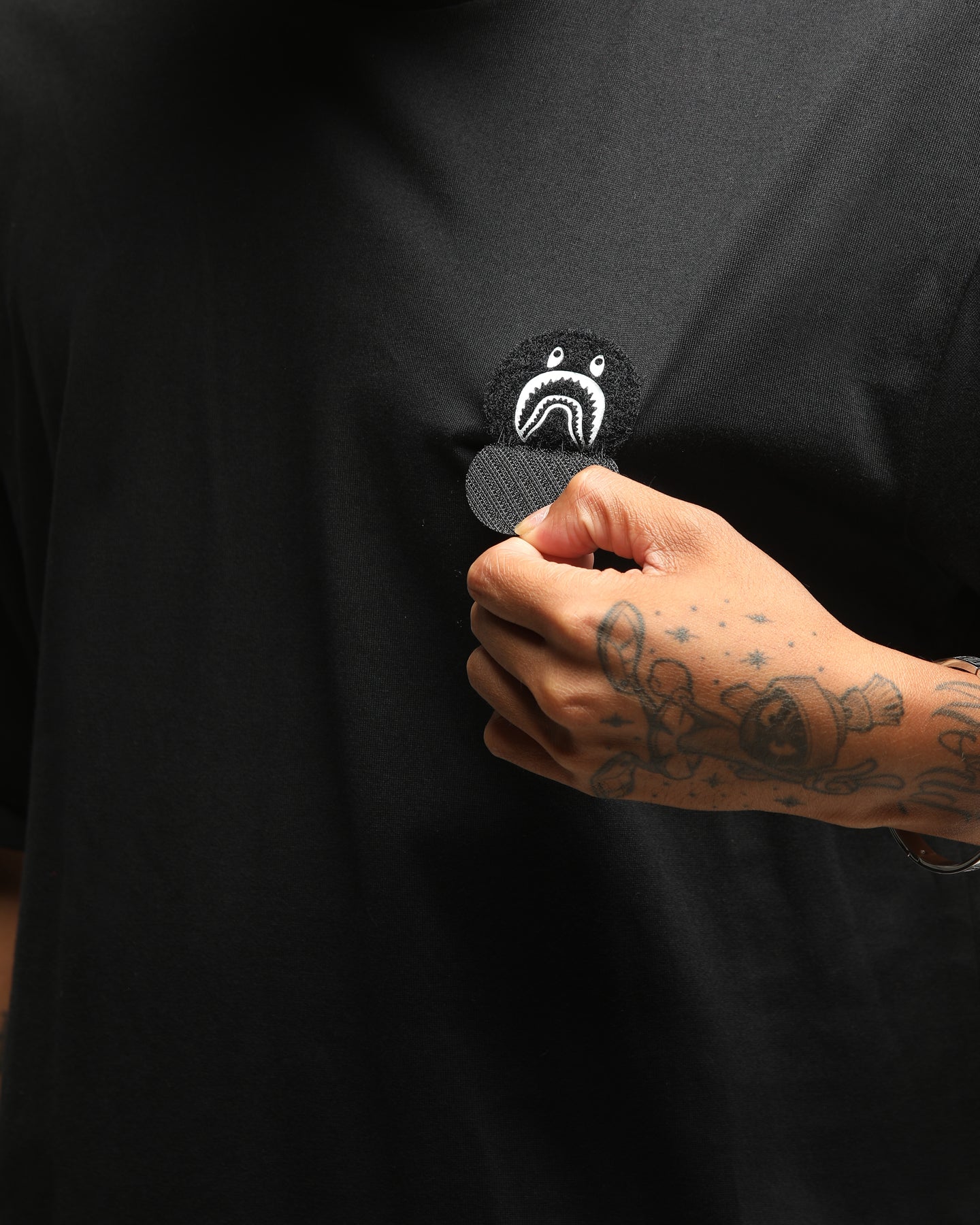 BAPE Men's Big WGM Shark Emblem Short Sleeve T-Shirt - Black | Streetwear Fashion, Casual Wear & Urban Style for Everyday Outfits