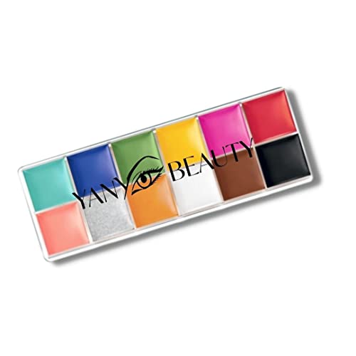 YANY Beauty Bold Pigments Color Paint Palette - Professional Face & Body Paint, Color Correcting Makeup & Vibrant Eyeshadow Pigment - Perfect for Halloween, Cosplay, Theater & Special Effects Makeup