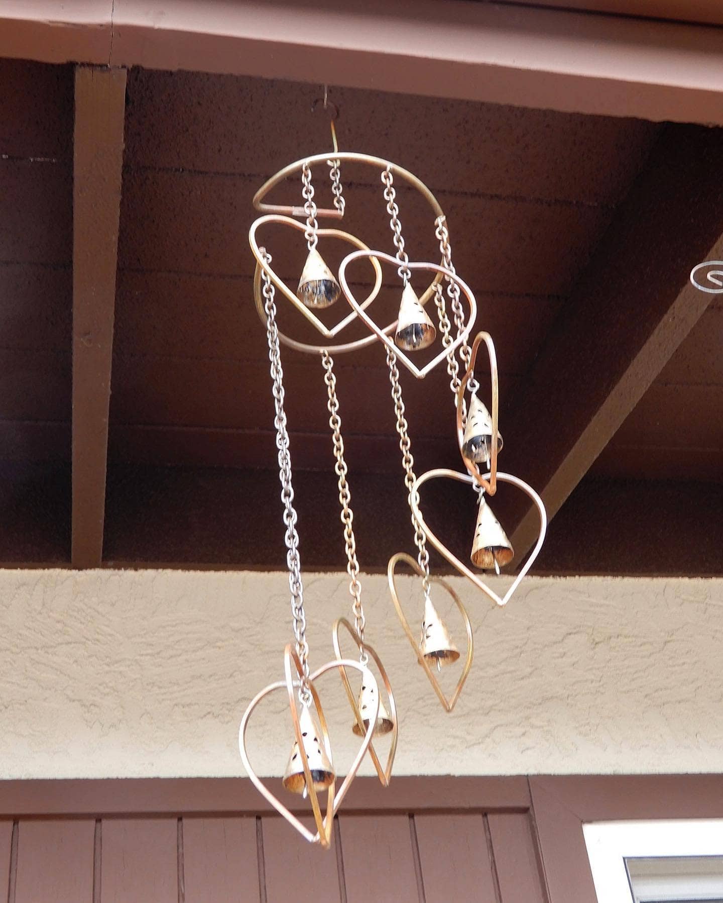 Hearts with Bells Hanging Mobile - Nursery Decor, Baby Crib Mobile with Soothing Sounds, Perfect for Newborns & Toddlers - Ideal for Bedrooms, Playrooms & Baby Showers