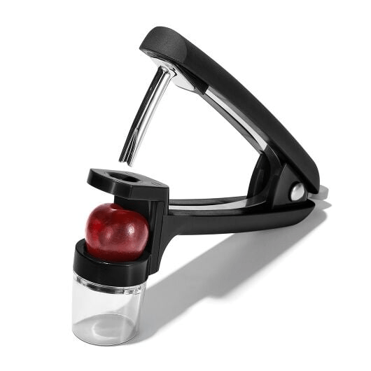 OXO Cherry & Olive Pitter - Stainless Steel Fruit Pitter Tool for Cherries, Olives & Small Fruits - Perfect for Baking, Cooking & Canning at Home