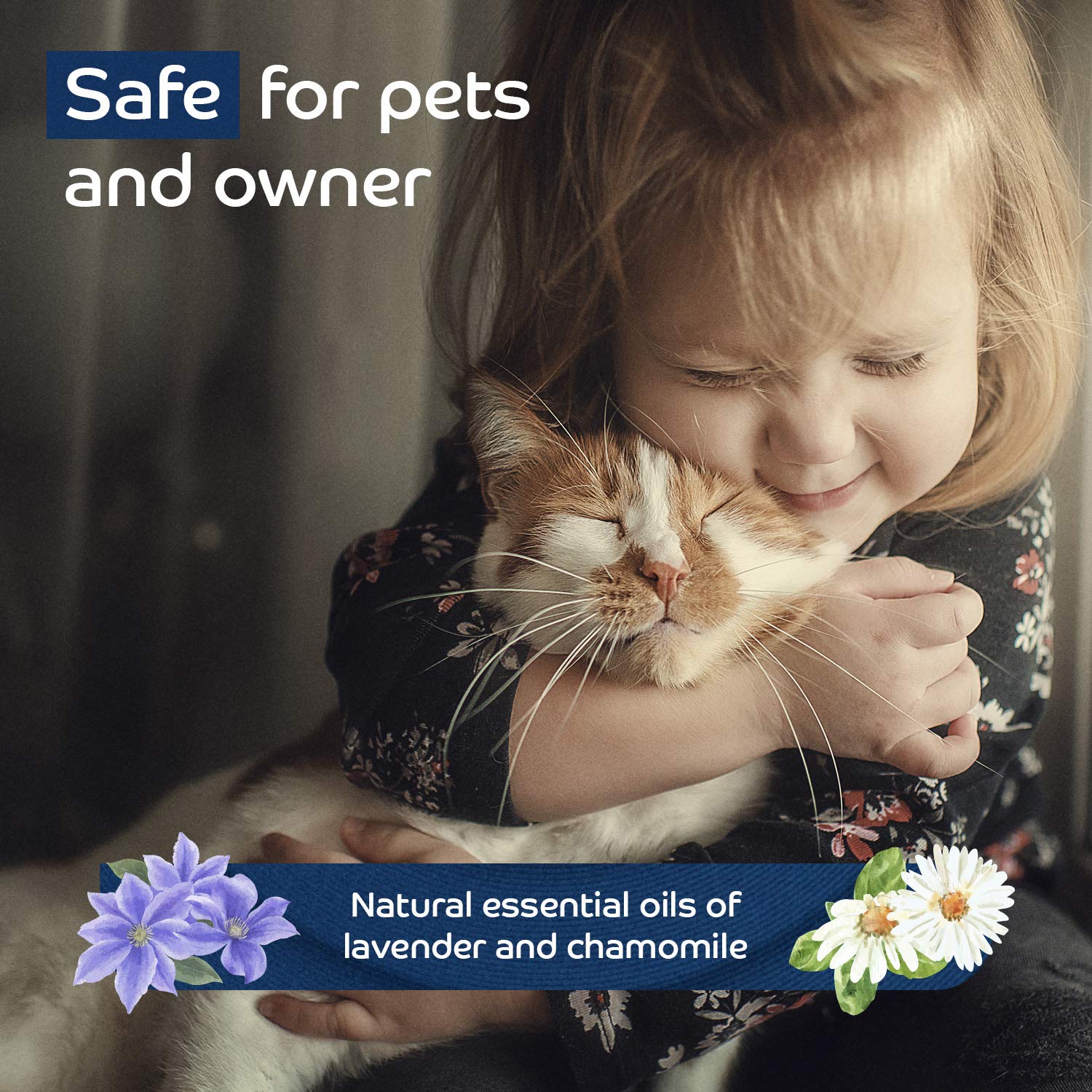 2 Pack Natural Calming & Relaxing Cat Collars - Reduce Anxiety, Adjustable Size for All Cats, Lasts Up to 60 Days - Perfect for Travel, Vet Visits & Stress Relief - by TrioGato