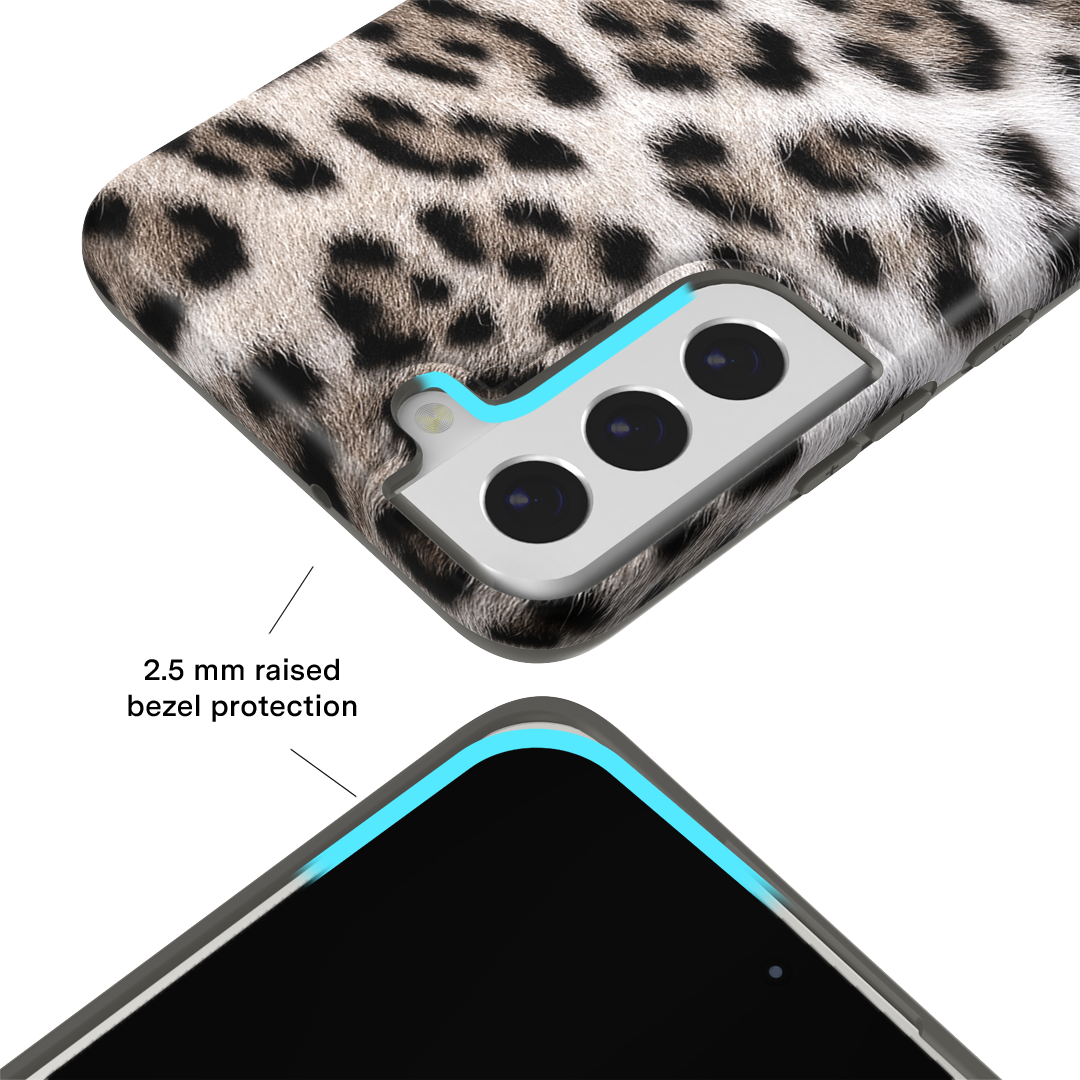 Arctic Leopard Samsung Phone Case - Durable Protective Cover for Samsung Galaxy [Model] - Perfect for Everyday Use, Travel & Outdoor Adventures