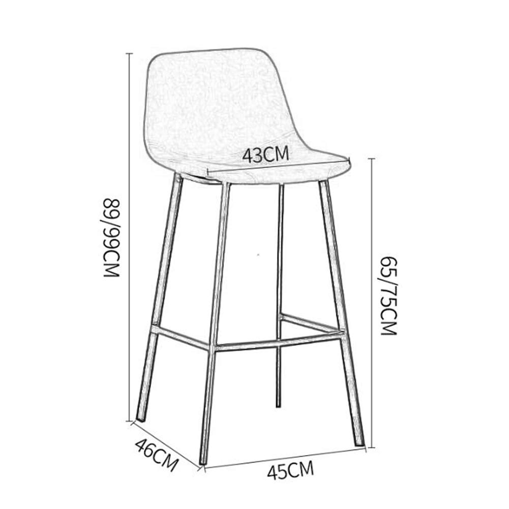 Premium PU Leather Bar Stool with Backrest and Footrest - 300 lbs Weight Capacity - Perfect for Kitchen, Dining Room, Bar Counter & Home Decor