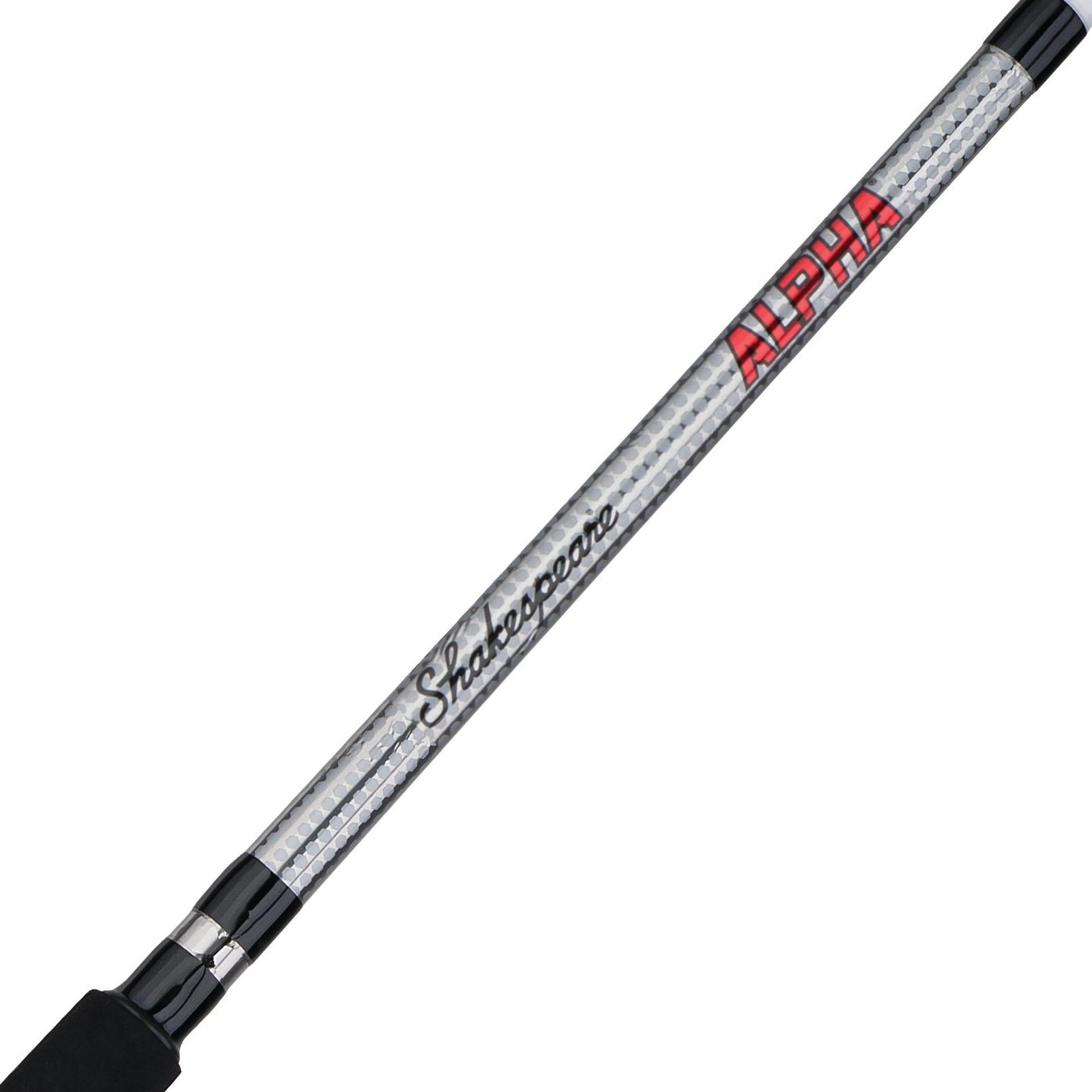 Alpha® Spinning Combo Fishing Rod and Reel Set - Lightweight Graphite Freshwater/Saltwater Combo for Bass, Trout, and Walleye - Perfect for Shore Fishing, Boat Angling, and Kayak Adventures