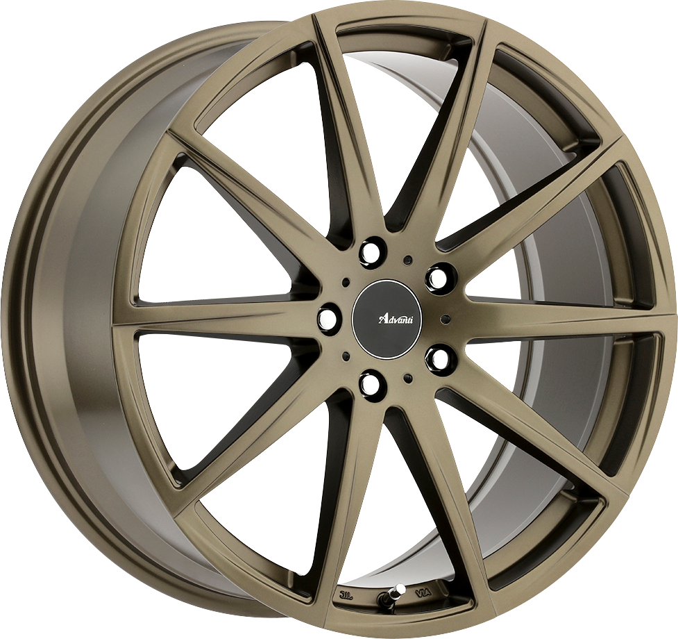 Advanti Dieci Bronze 20x9 +30 5x120mm 74.1mm Wheel Rims - Perfect for Performance Cars, SUVs, and Custom Builds