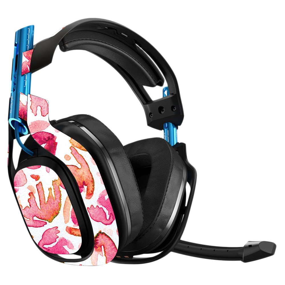 Astro A50 3rd Generation Gaming Headset Skin - Pink Petals Vinyl Decal Wrap Cover | Protective & Durable Made in USA | Easy to Apply & Remove | Perfect for Gaming, Streaming & Esports
