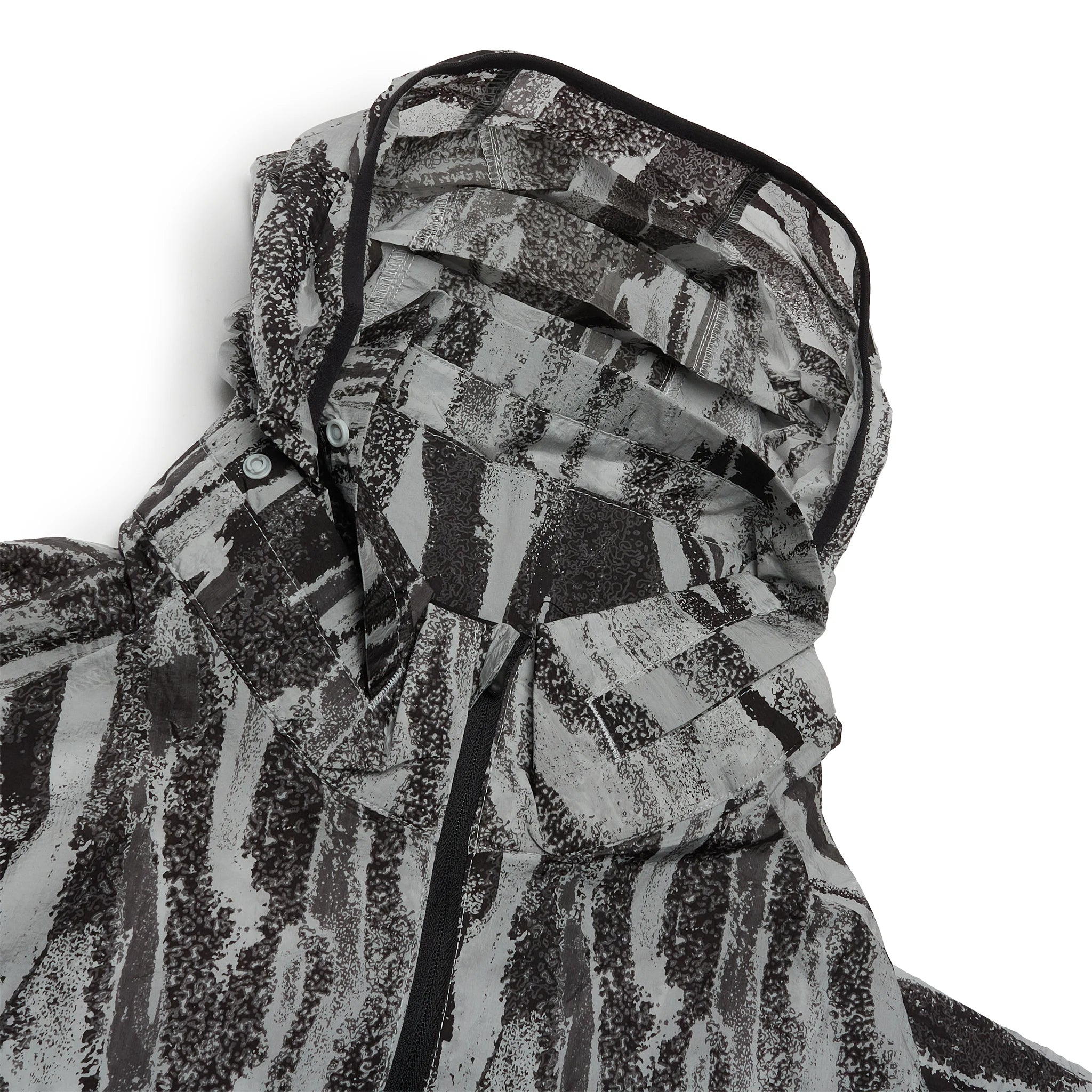 Nike Running Wild Run Zebra Print Grey Windrunner Jacket - Lightweight Athletic Running Hoodie for Men & Women - Perfect for Jogging, Gym Workouts & Outdoor Sports
