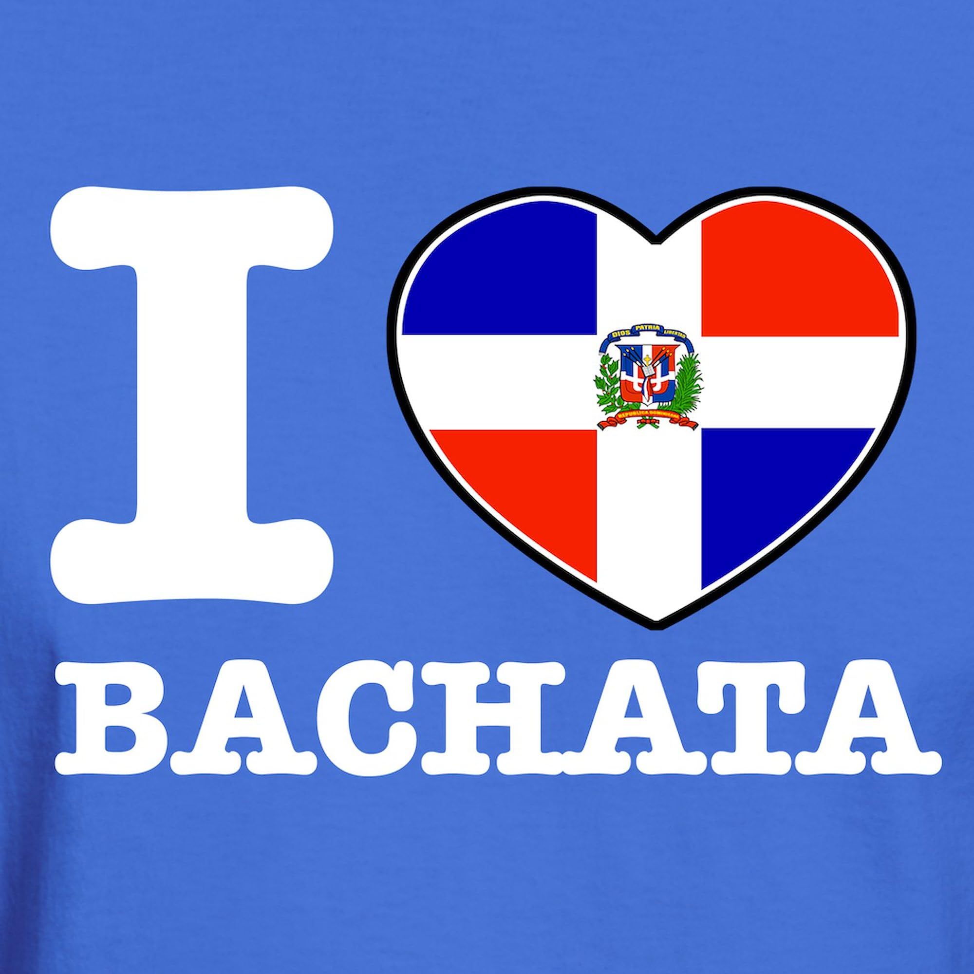 I Love Bachata Dark T-Shirt for Men | 100% Cotton Classic Graphic Tee | Perfect for Dance Parties, Concerts & Casual Wear