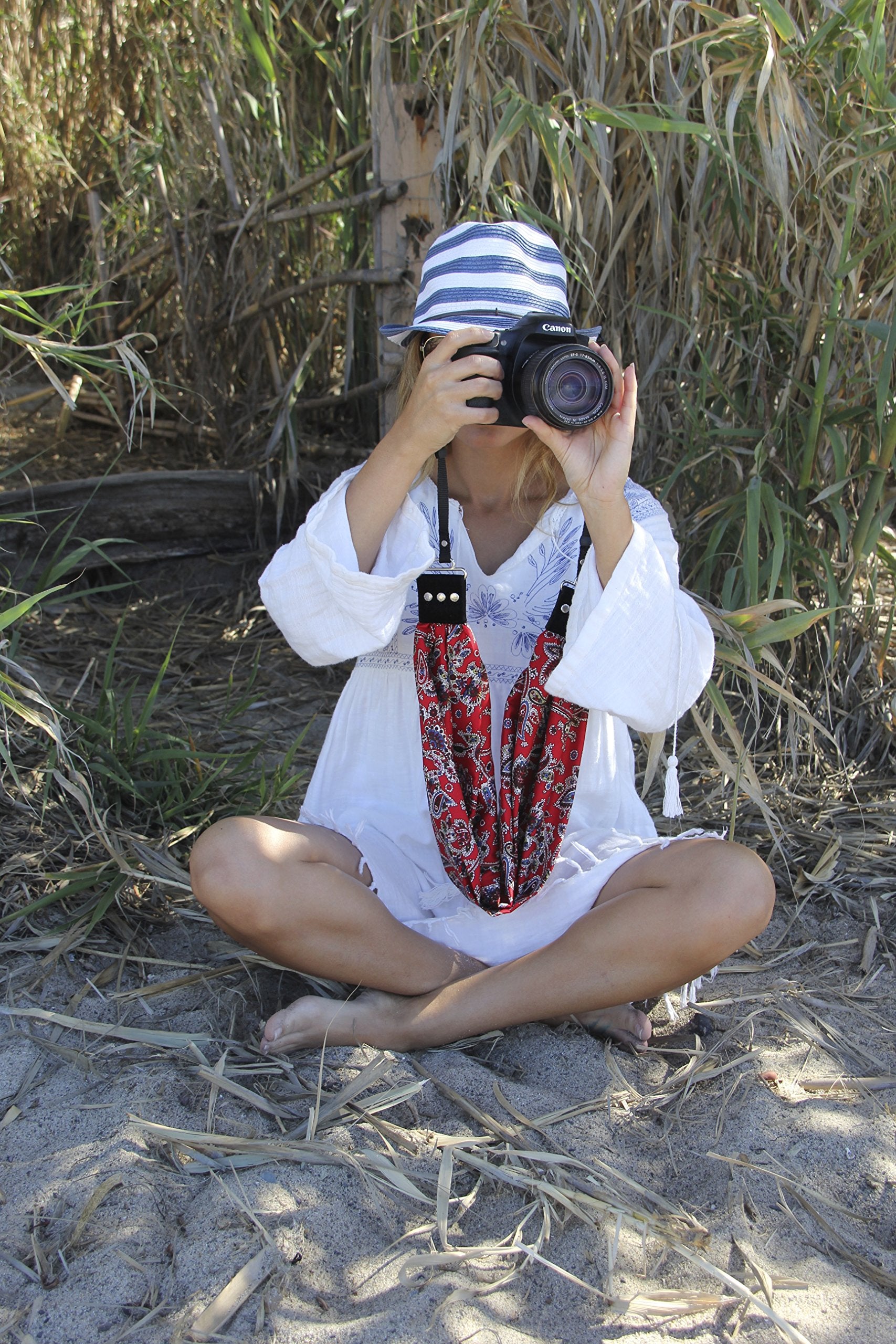 Liberty Scarf Camera Strap - Classic Comfortable Adjustable Neck Strap for DSLR Mirrorless Cameras | Trendy Photography Accessory Gift for Photographers | Perfect for Travel, Weddings & Outdoor Shoots