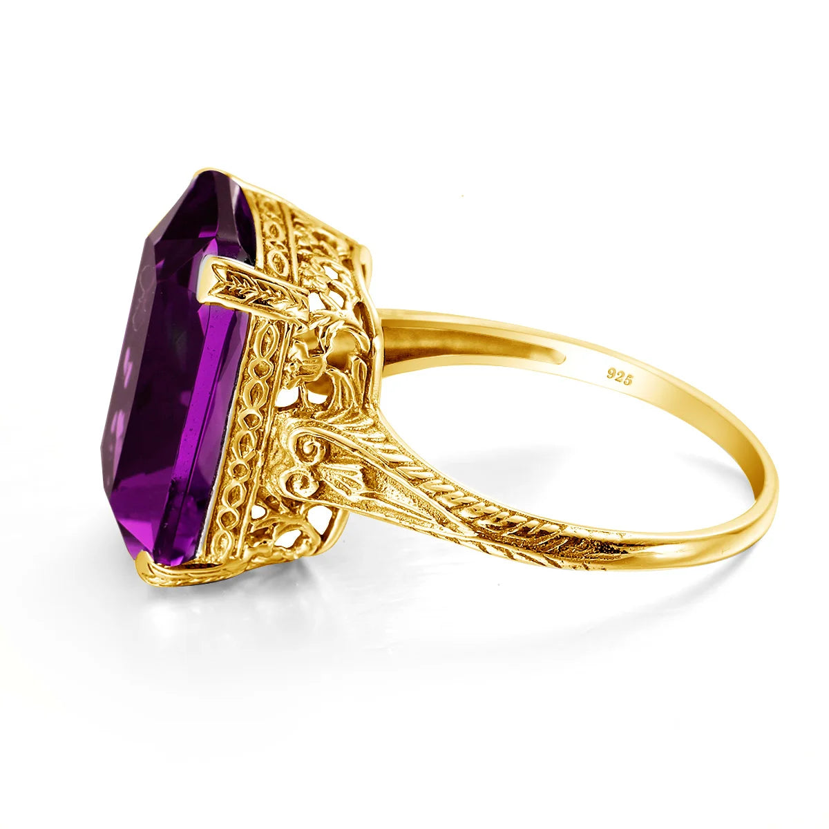 Dream Ring for Women - Elegant Gold Plated Cubic Zirconia Wedding Band - Perfect for Engagement, Anniversary & Special Occasions